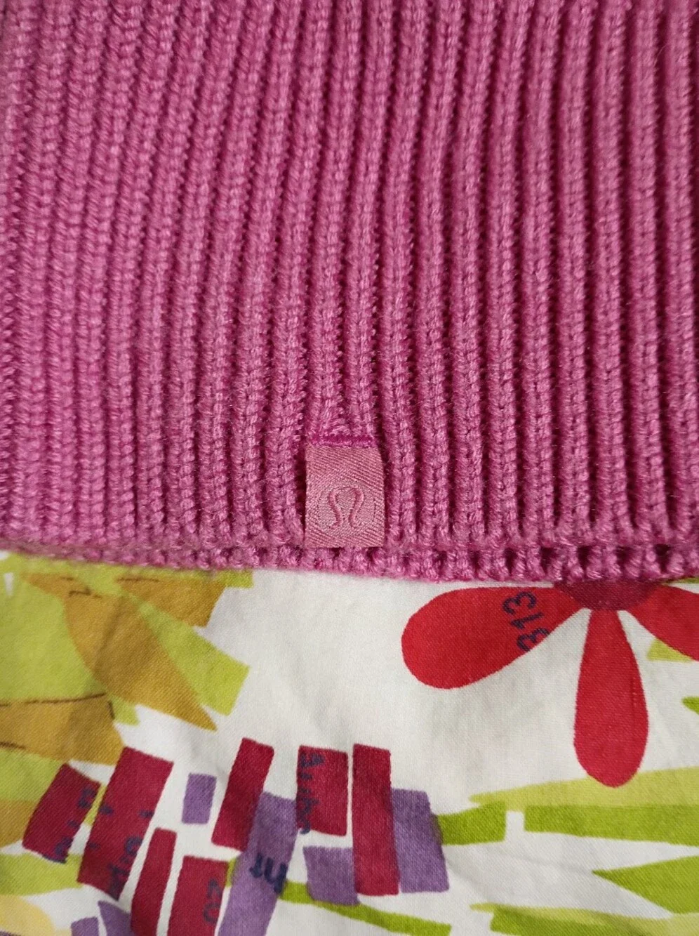 Lululemon Cashlu Crossover Pink Sweater Size XL Cashmere Blend Fabric